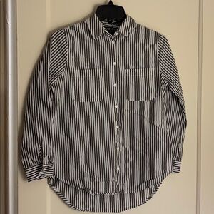 Timing gray & white long sleeve button down